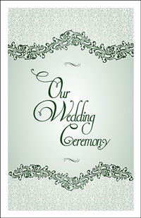 Wedding Program Cover Template 4B - Graphic 8